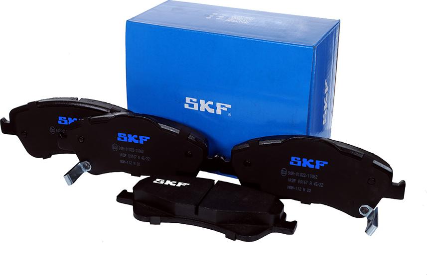 SKF VKBP 80167 A - Тормозные колодки, дисковые, комплект parts5.com