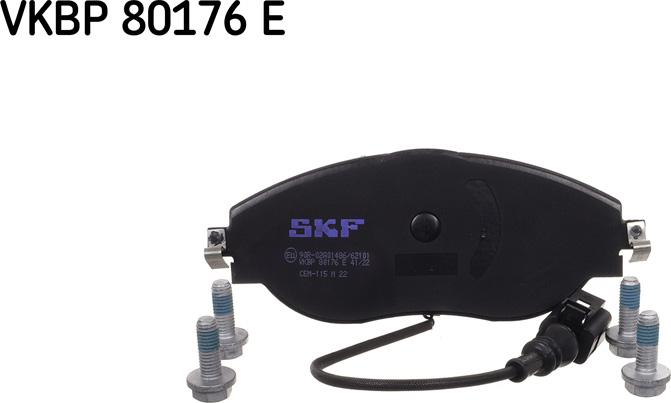 SKF VKBP 80176 E - Тормозные колодки, дисковые, комплект parts5.com