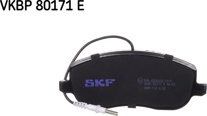 SKF VKBP 80171 E - Тормозные колодки, дисковые, комплект parts5.com