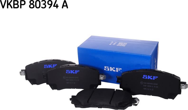 SKF VKBP 80394 A - Тормозные колодки, дисковые, комплект parts5.com