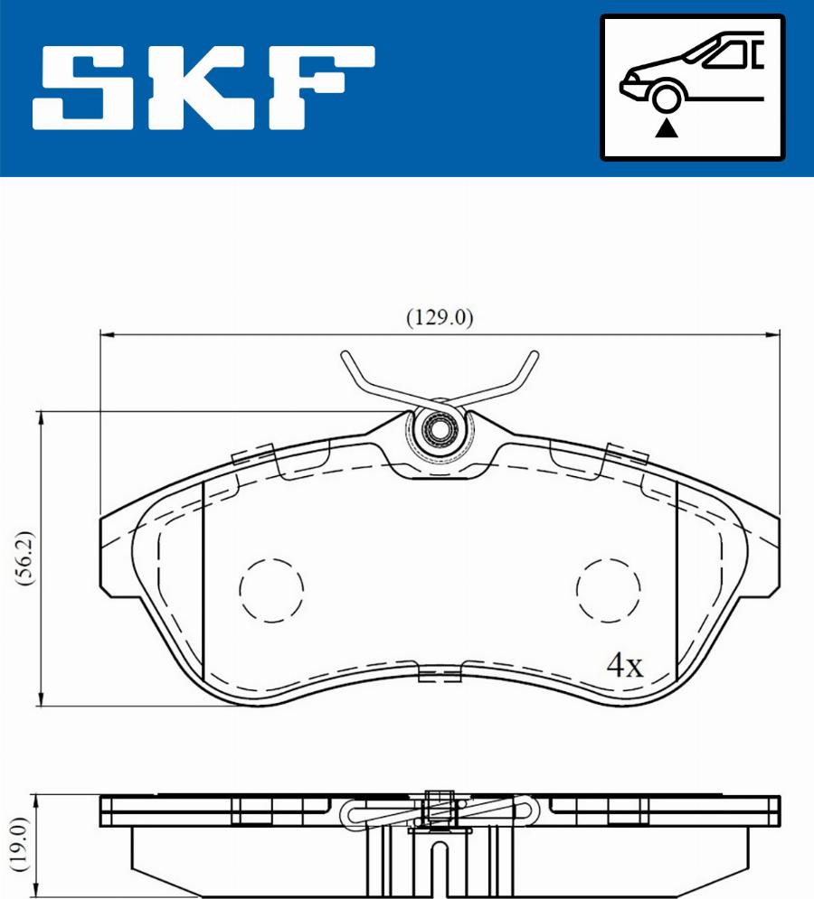 SKF VKBP 80344 - Тормозные колодки, дисковые, комплект parts5.com