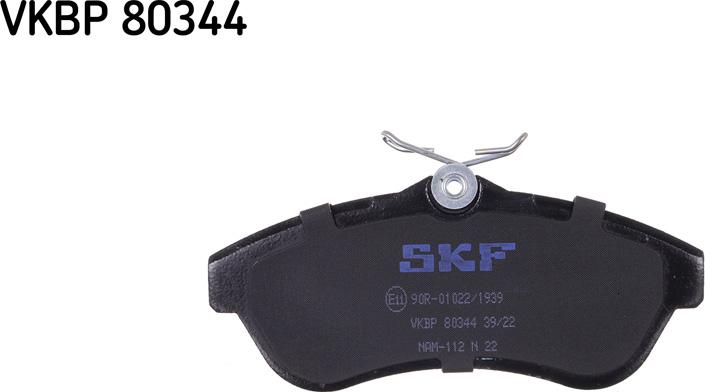 SKF VKBP 80344 - Тормозные колодки, дисковые, комплект parts5.com