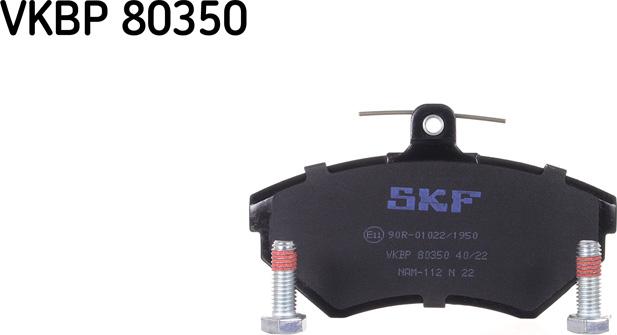 SKF VKBP 80350 - Тормозные колодки, дисковые, комплект parts5.com