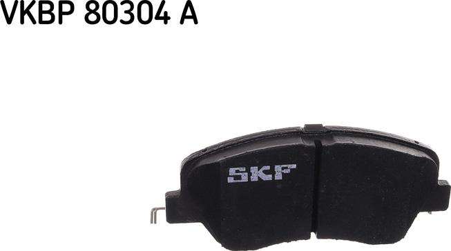 SKF VKBP 80304 A - Тормозные колодки, дисковые, комплект parts5.com