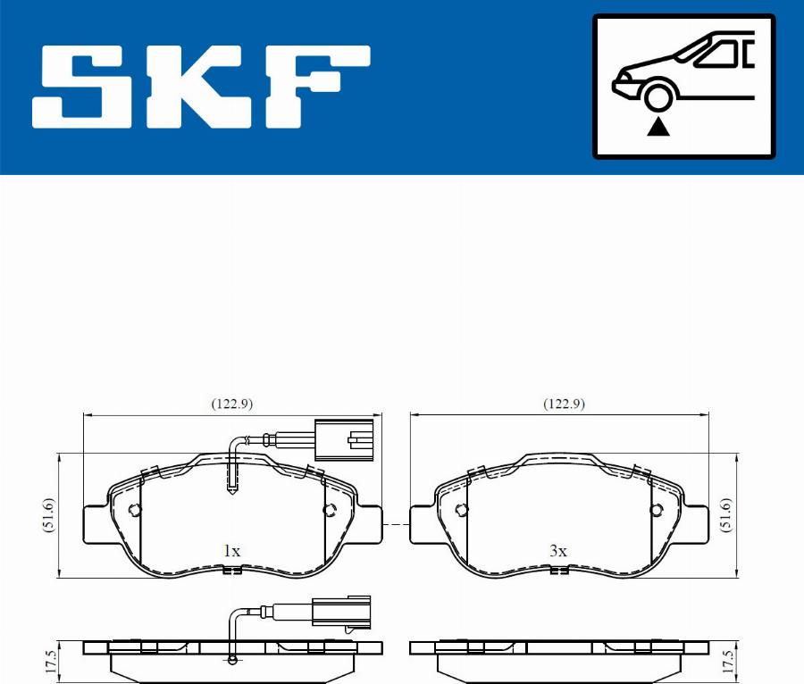 SKF VKBP 80328 E - Тормозные колодки, дисковые, комплект parts5.com