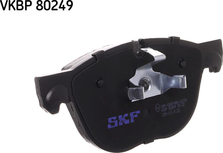 SKF VKBP 80249 - Тормозные колодки, дисковые, комплект parts5.com