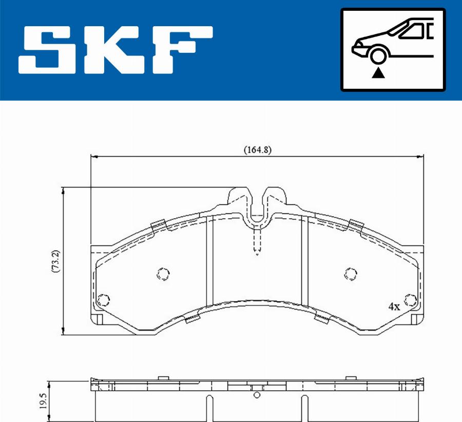 SKF VKBP 80251 - Тормозные колодки, дисковые, комплект parts5.com