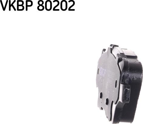 SKF VKBP 80202 - Тормозные колодки, дисковые, комплект parts5.com