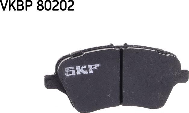 SKF VKBP 80202 - Тормозные колодки, дисковые, комплект parts5.com