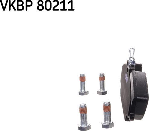 SKF VKBP 80211 - Тормозные колодки, дисковые, комплект parts5.com