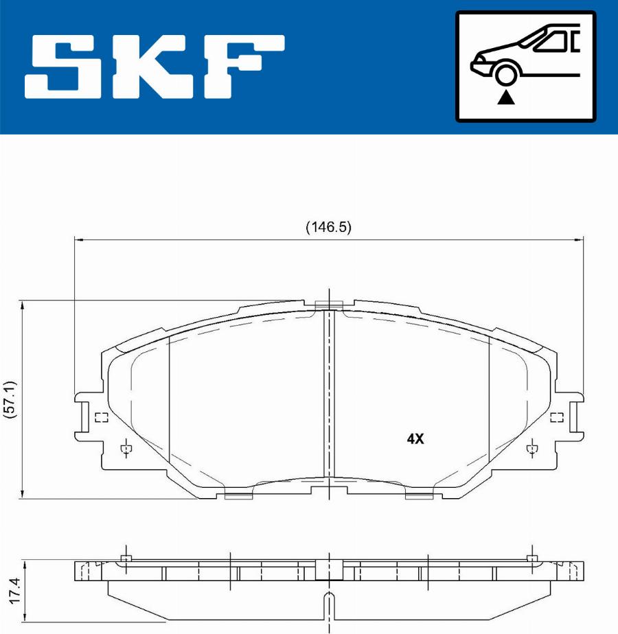 SKF VKBP 80235 - Тормозные колодки, дисковые, комплект parts5.com