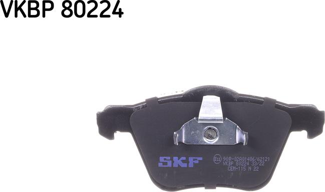 SKF VKBP 80224 - Тормозные колодки, дисковые, комплект parts5.com