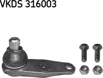 SKF VKDS 316003 - Шаровая опора, несущий / направляющий шарнир parts5.com