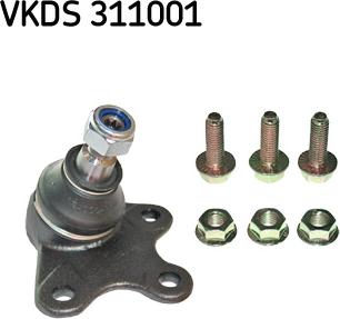 SKF VKDS 311001 - Шаровая опора, несущий / направляющий шарнир parts5.com