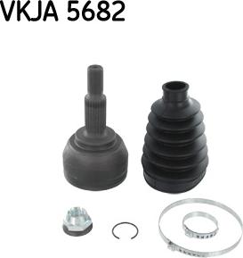 SKF VKJA 5682 - Шарнирный комплект, ШРУС, приводной вал parts5.com