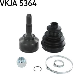 SKF VKJA 5364 - Шарнирный комплект, ШРУС, приводной вал parts5.com