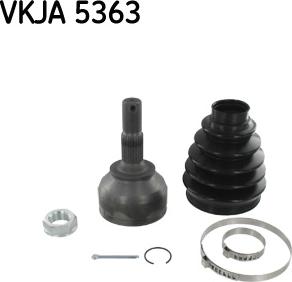 SKF VKJA 5363 - Шарнирный комплект, ШРУС, приводной вал parts5.com