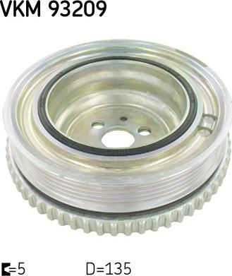 SKF VKM 93209 - Шкив коленчатого вала parts5.com