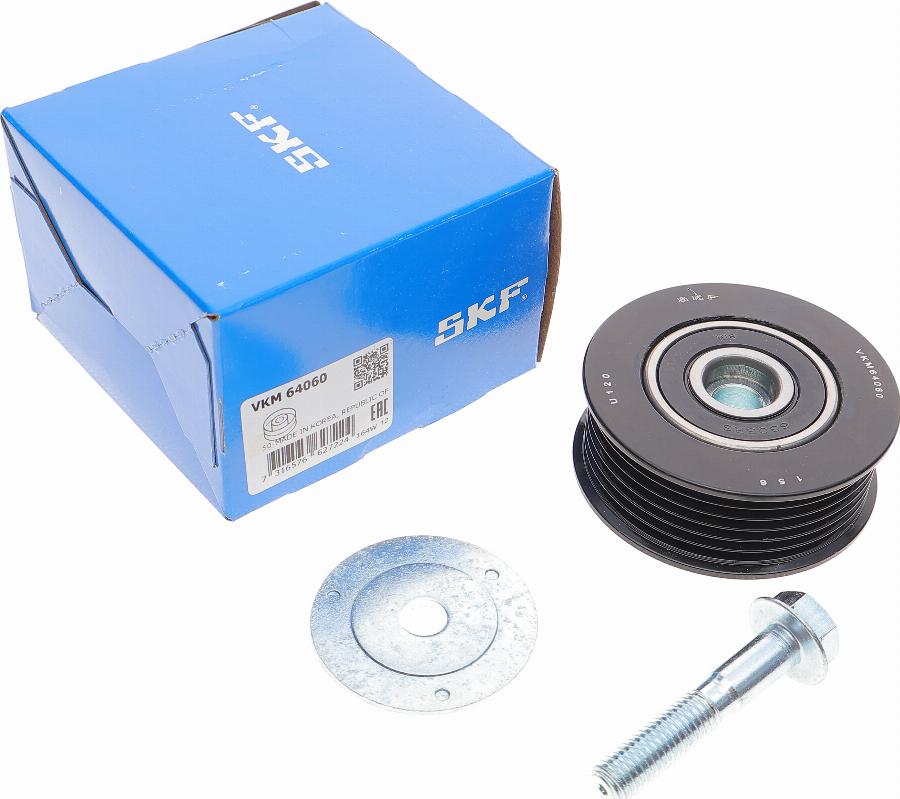 SKF VKM 64060 - Направляющий ролик, поликлиновый ремень parts5.com