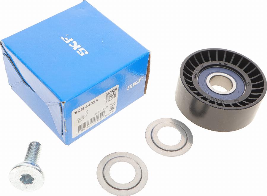 SKF VKM 64075 - Направляющий ролик, поликлиновый ремень parts5.com