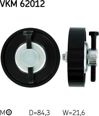 SKF VKM 62012 - Направляющий ролик, поликлиновый ремень parts5.com