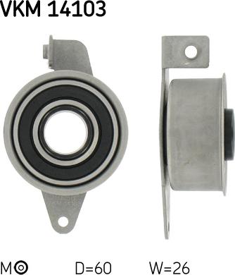 SKF VKM 14103 - Натяжной ролик, ремень ГРМ parts5.com