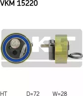 SKF VKM 15220 - Натяжной ролик, ремень ГРМ parts5.com