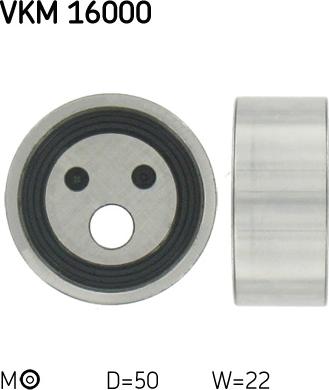 SKF VKM 16000 - Tensioner Pulley, timing belt parts5.com