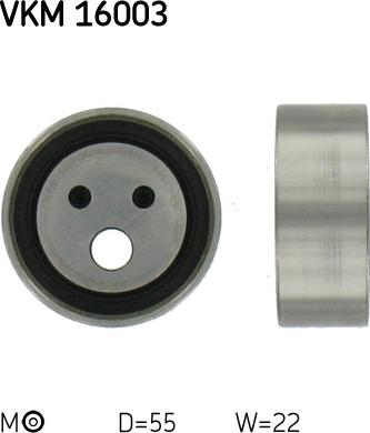 SKF VKM 16003 - Tensioner Pulley, timing belt parts5.com