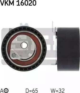 SKF VKM 16020 - Натяжной ролик, ремень ГРМ parts5.com