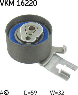 SKF VKM 16220 - Натяжной ролик, ремень ГРМ parts5.com