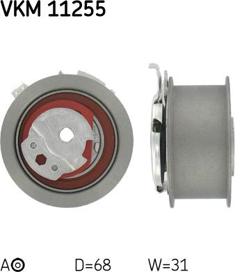 SKF VKM 11255 - Натяжной ролик, ремень ГРМ parts5.com