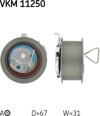 SKF VKM 11250 - Натяжной ролик, ремень ГРМ parts5.com