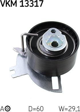 SKF VKM 13317 - Натяжной ролик, ремень ГРМ parts5.com