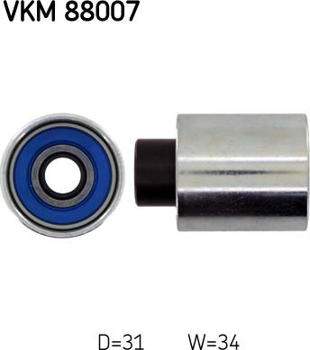 SKF VKM 88007 - Deflection / Guide Pulley, timing belt parts5.com