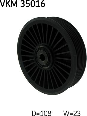 SKF VKM 35016 - Направляющий ролик, поликлиновый ремень parts5.com