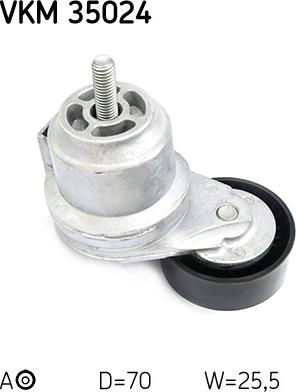 SKF VKM 35024 - Направляющий ролик, поликлиновый ремень parts5.com