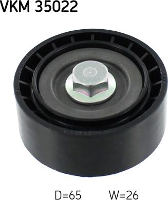 SKF VKM 35022 - Направляющий ролик, поликлиновый ремень parts5.com