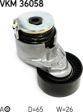 SKF VKM 36058 - Направляющий ролик, поликлиновый ремень parts5.com