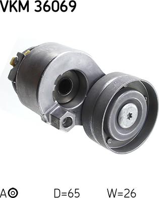 SKF VKM 36069 - Направляющий ролик, поликлиновый ремень parts5.com