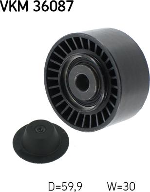 SKF VKM 36087 - Направляющий ролик, поликлиновый ремень parts5.com