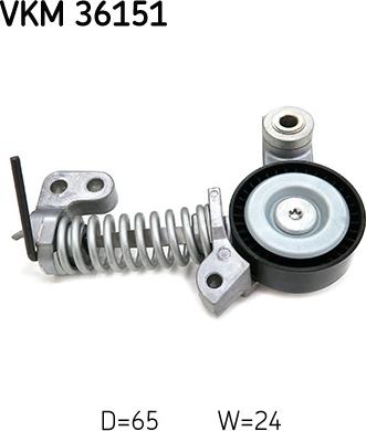 SKF VKM 36151 - Направляющий ролик, поликлиновый ремень parts5.com