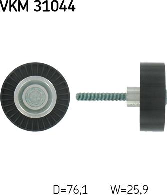 SKF VKM 31044 - Направляющий ролик, поликлиновый ремень parts5.com