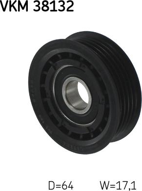 SKF VKM 38132 - Направляющий ролик, поликлиновый ремень parts5.com