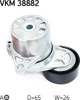 SKF VKM 38882 - Направляющий ролик, поликлиновый ремень parts5.com