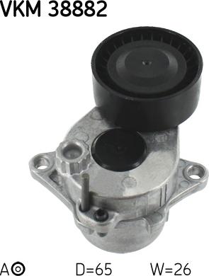 SKF VKM 38882 - Направляющий ролик, поликлиновый ремень parts5.com