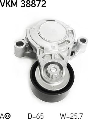 SKF VKM 38872 - Направляющий ролик, поликлиновый ремень parts5.com