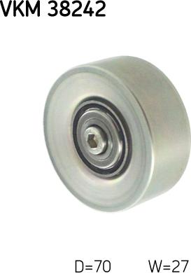 SKF VKM 38242 - Deflection / Guide Pulley, v-ribbed belt parts5.com