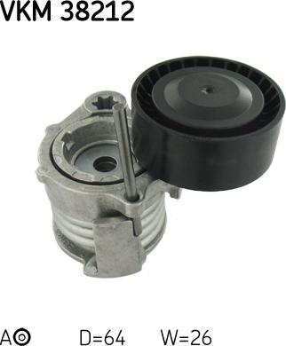 SKF VKM 38212 - Направляющий ролик, поликлиновый ремень parts5.com