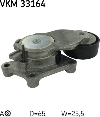 SKF VKM 33164 - Направляющий ролик, поликлиновый ремень parts5.com